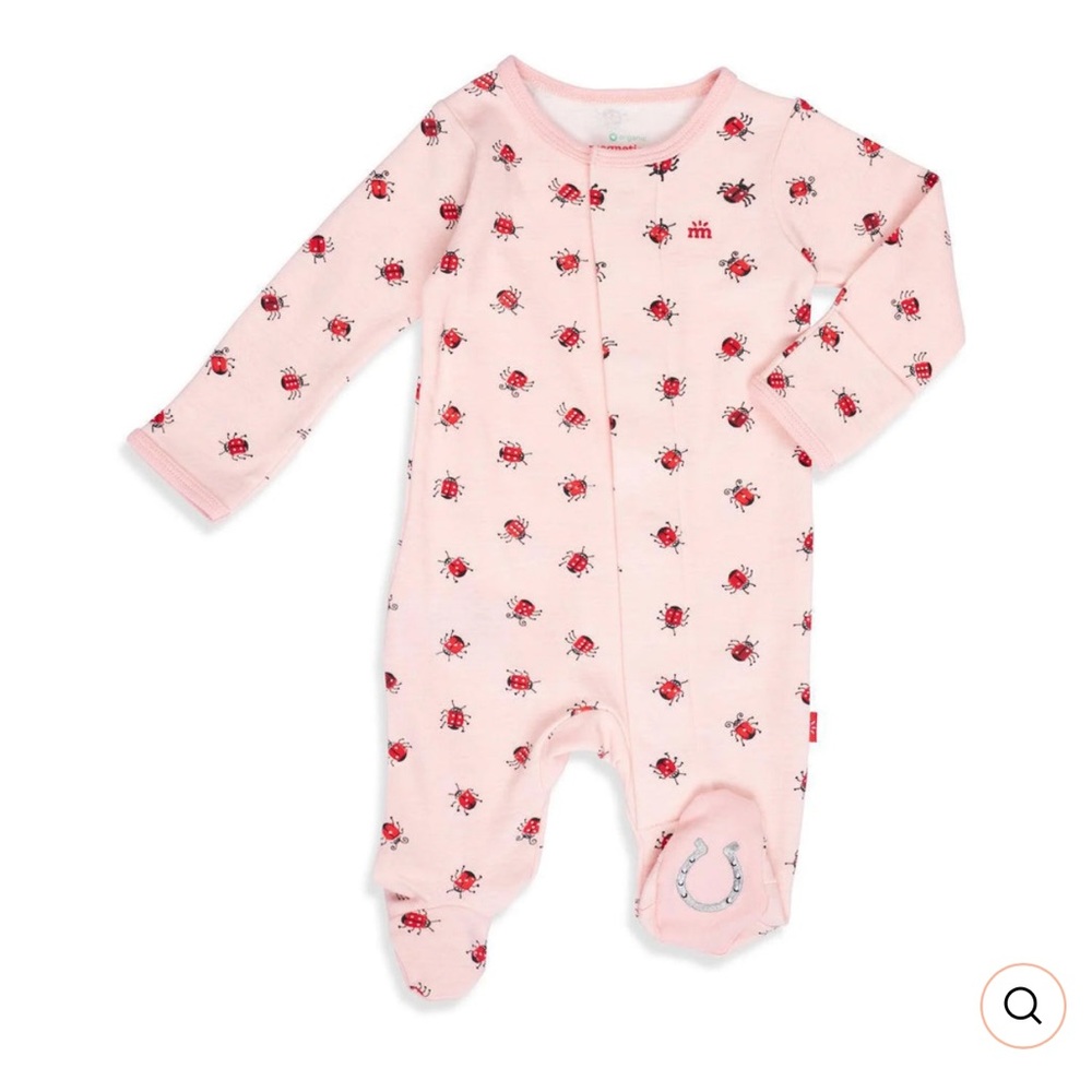 Magnetic Me Pink Ladybug newborn (stain on shoulder)